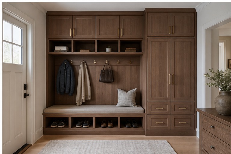 Family Mudroom And Entryway Storage