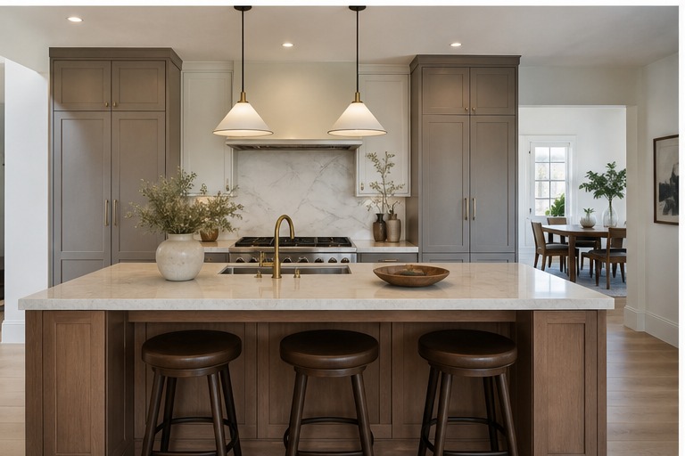 Suburban Kitchen Cabinet Renovation