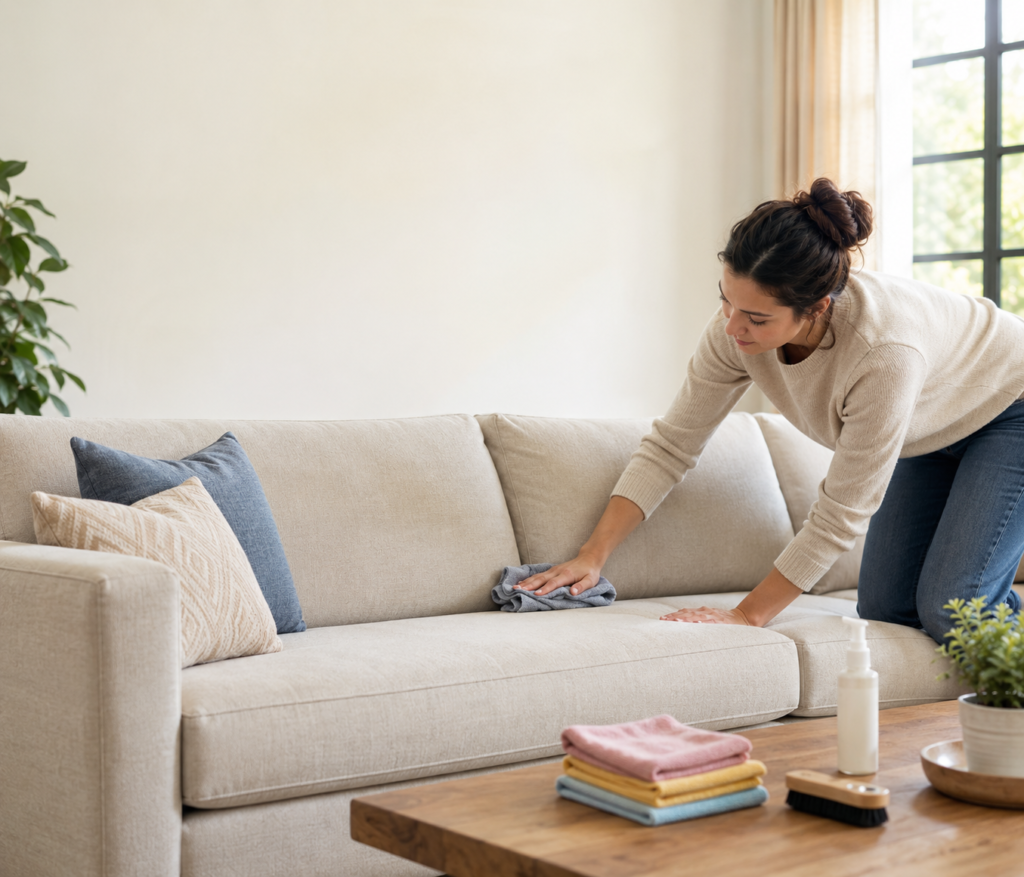 How Do I Clean a Fabric Sofa​:Step by Step Guide