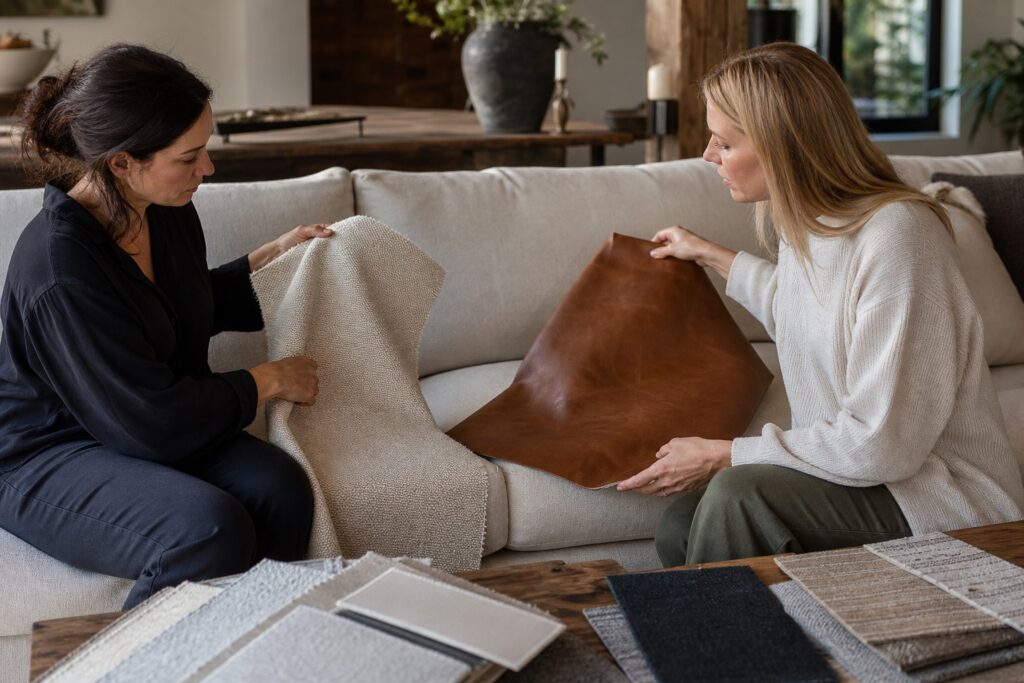 Fabric vs Leather Sofa: Which Works Better for Homes, Hotels, and Rentals?