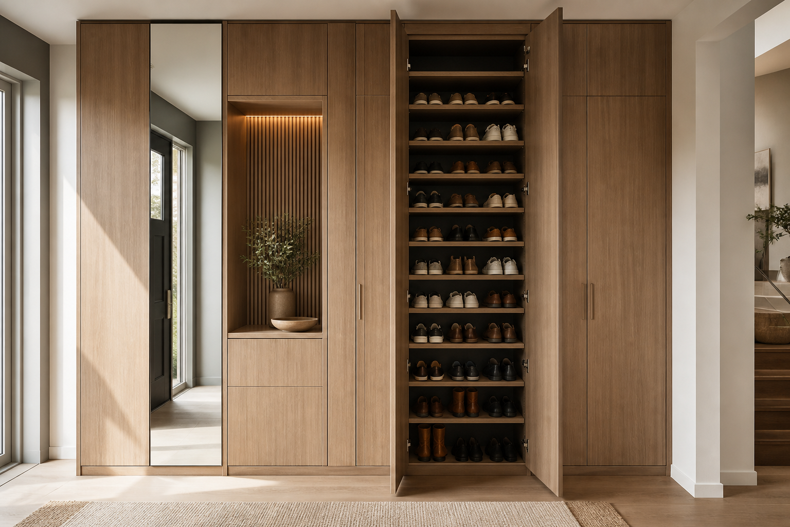 Full-height entryway cabinet project placeholder